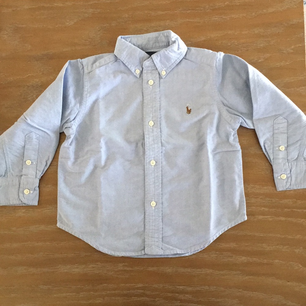 Ralph Lauren Blue Oxford Button Down 3T